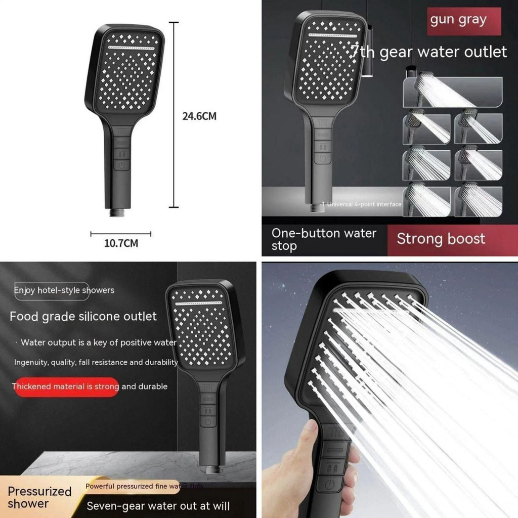 7 Mode Power Shower Head for Wide Coverage