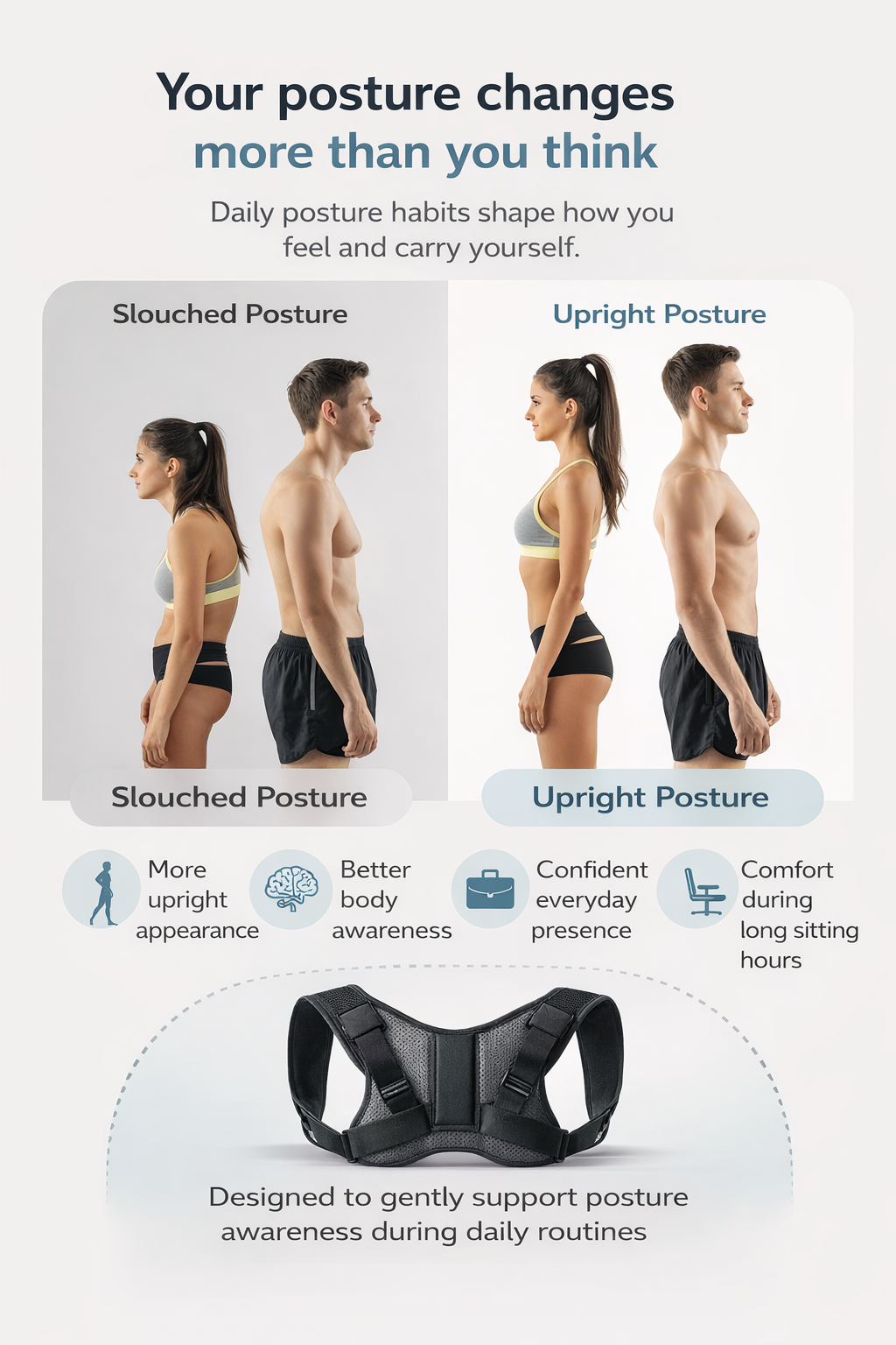 Posture Correct Belt For Neck & Shoulder Support