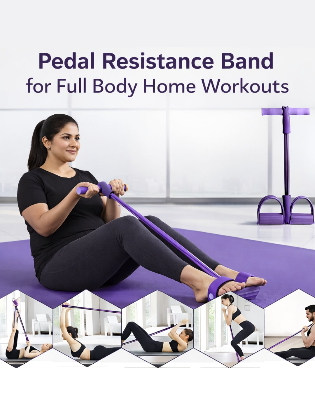 Pedal Resistance Band for Full Body Workouts