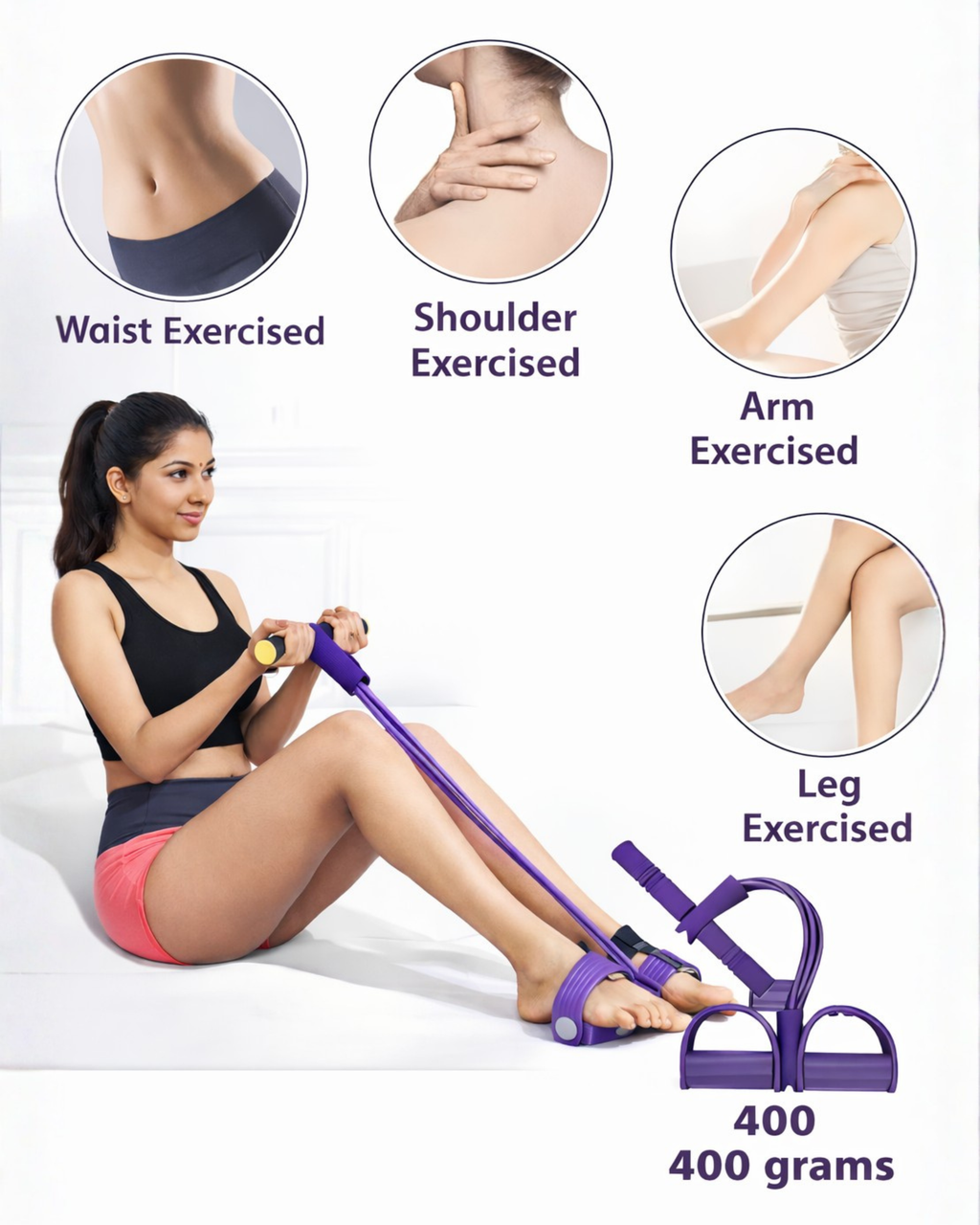 Pedal Resistance Band for Full Body Workouts