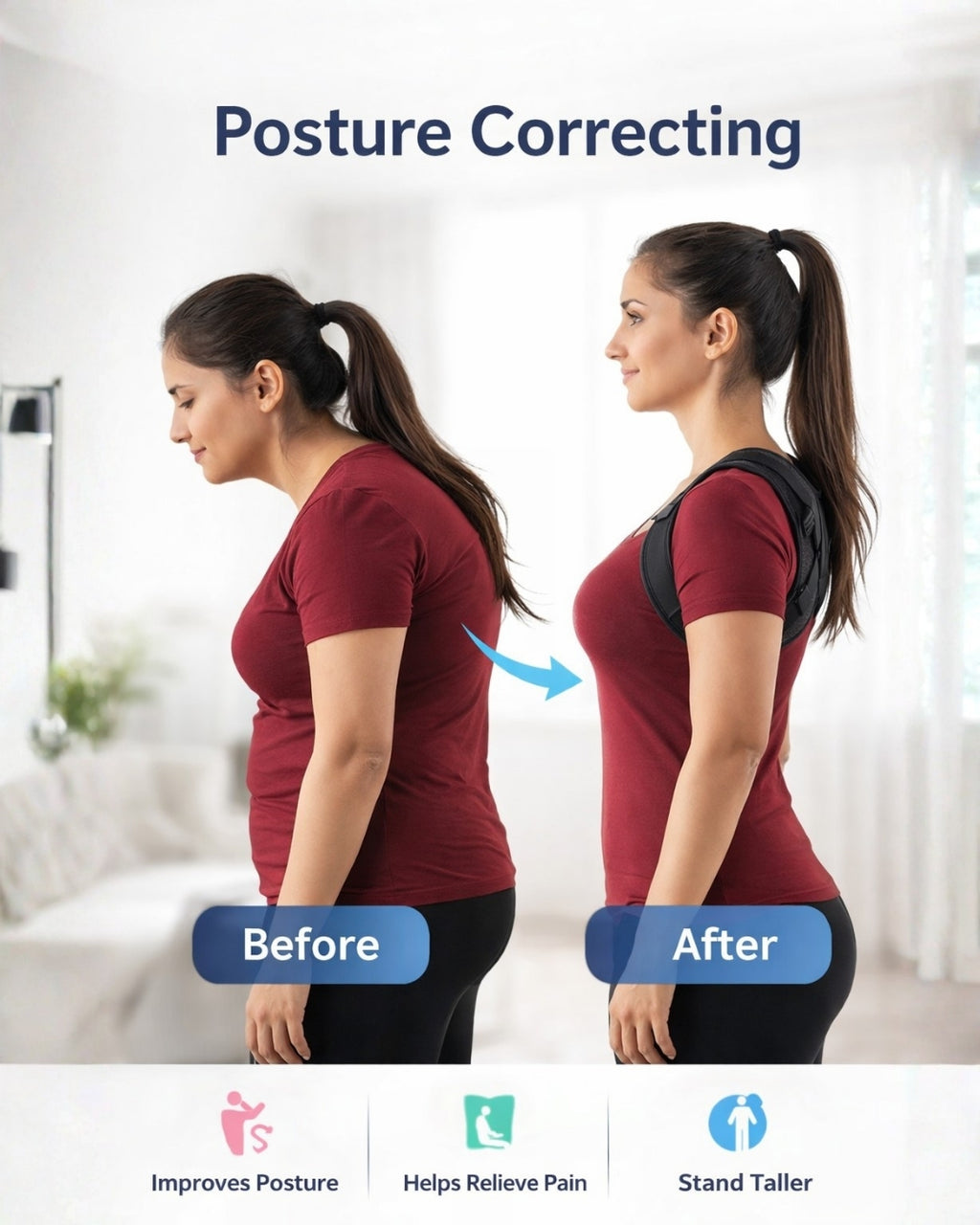 Posture Correct Belt For Neck & Shoulder Support