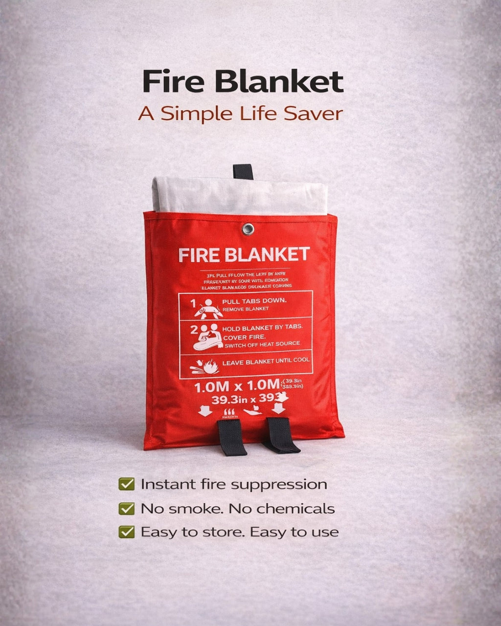 Fire Safety Blanket for Home & Car Emergencies
