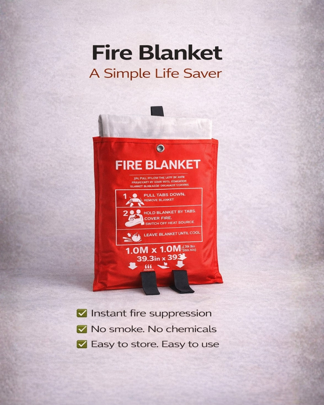 Fire Safety Blanket for Home & Car Emergencies