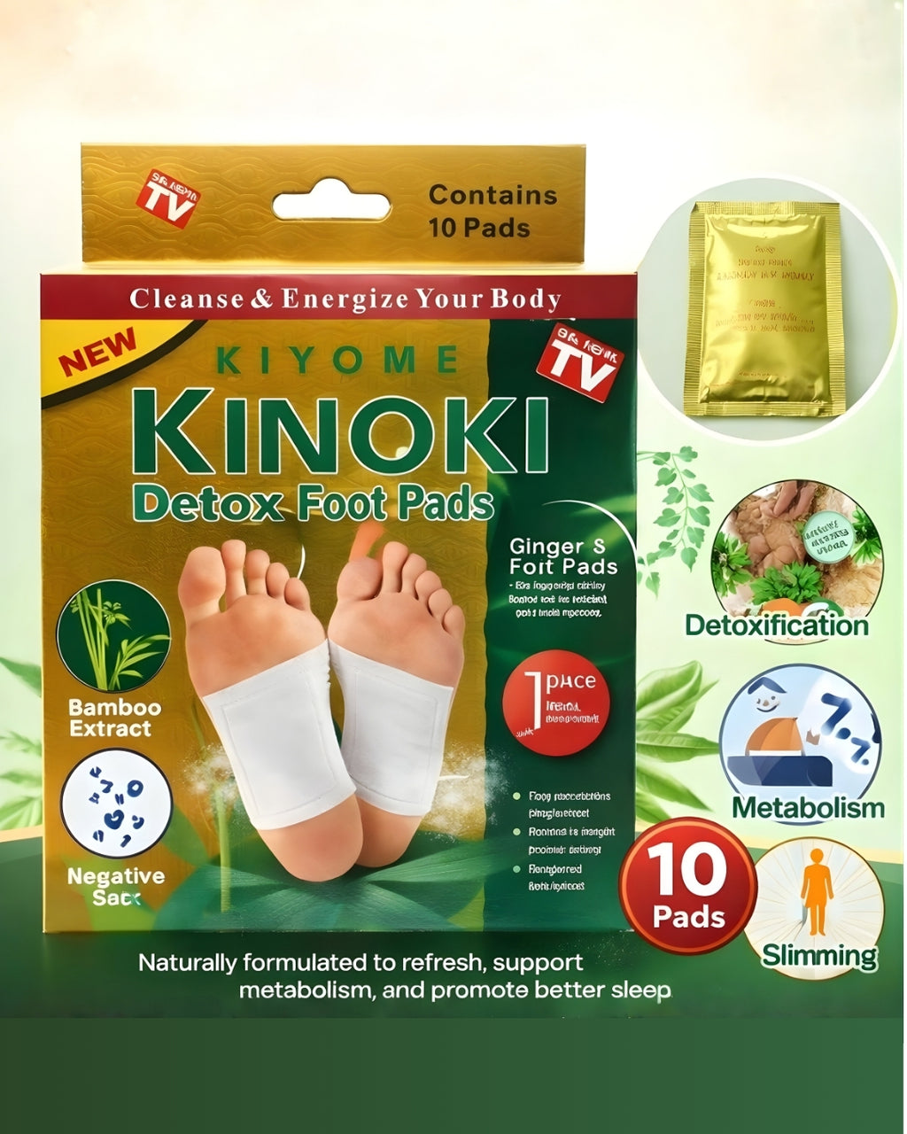 Detox Foot Patches for Overnight Relaxation (20 Patches)